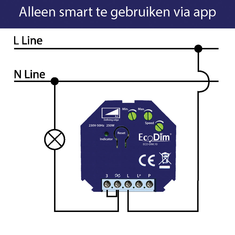 Universele Led dimmer module ECO-DIM.10 zigbee via app