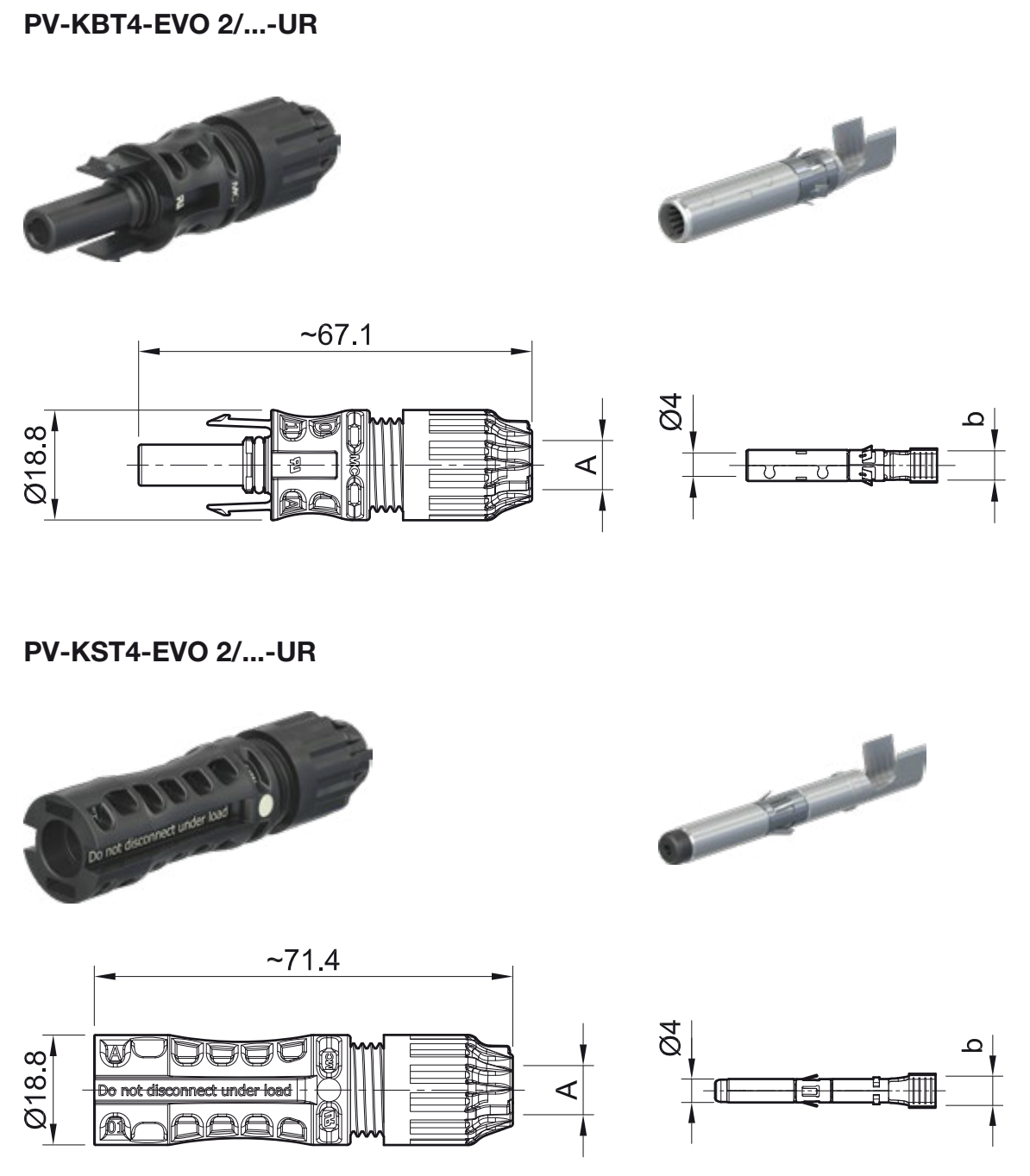 afmetingen MC4-EVO2 staubli