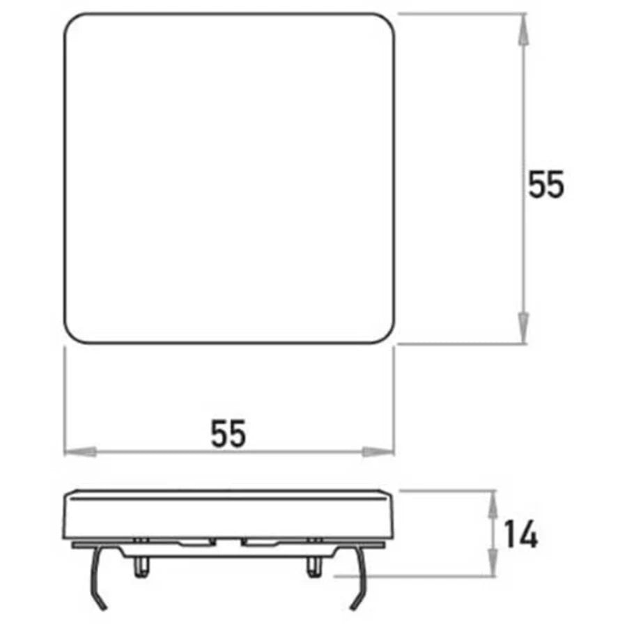 Kopp schakelwip HK02 Milano arctic wit (331013001)